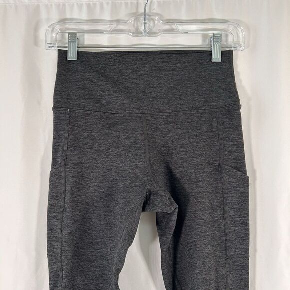 Offline by Aerie Leggings Women's Medium Dark Grey Heathered Pull On High Rise - Picture 7 of 7